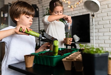 کلاس گیاه شناسی و باغبانی کودکان