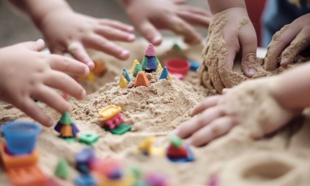 بازی حسی با شن و ماسه