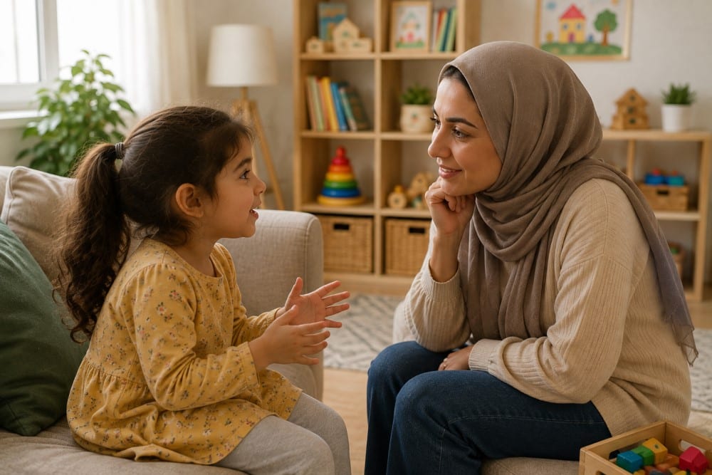 تقویت مهارت گوش دادن در کودکان با گفتوگوی والد و فرزند