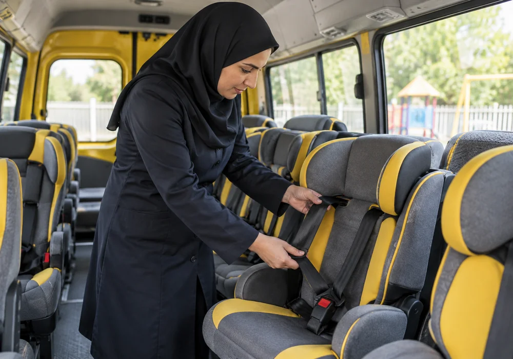 بررسی کمربند ایمنی سرویس مهدکودک